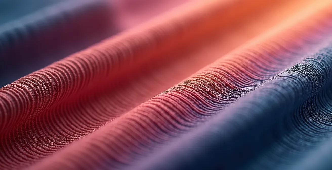 Detailaufnahme der korrekten Messung für Kompressionsstrümpfe