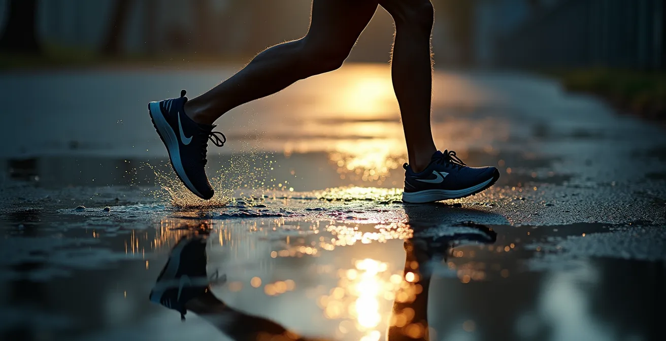 Anatomische Darstellung der Muskelvenenpumpe beim Auslaufen nach Sport